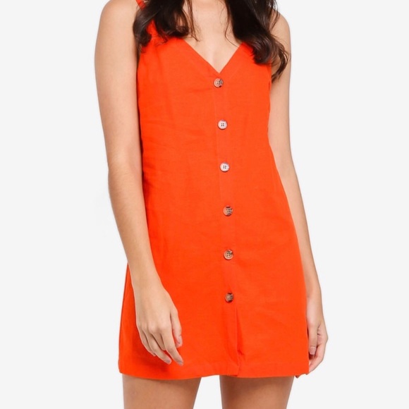 topshop linen dress